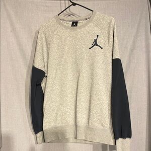 Jordan Men's Crewneck Sweater - Gray and Black